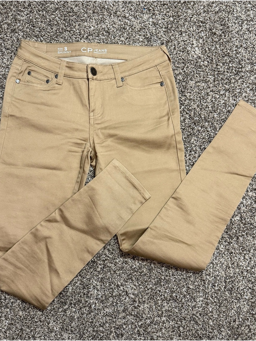 Celebrity Pink Skinny Jeans in Khaki